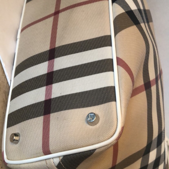 💯% AUTHENTIC LARGE BURBERRY SUPER NOVA CHECK TOTE BAG. - Picture 5 of 17